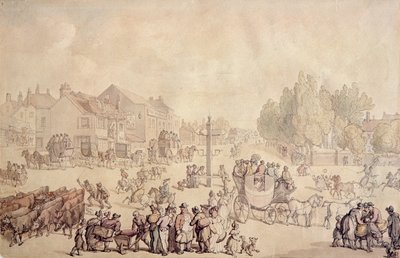 Olifant en Kasteel door Thomas Rowlandson